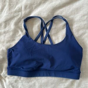 Navy blue lululemon cross over sports bra